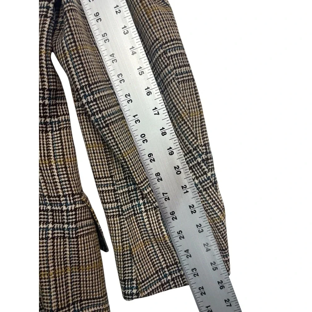 vtv 1970s Haspel 42R Multi-Color Plaid Heavy Tweed Blazer Jacket Sport Suit Coat